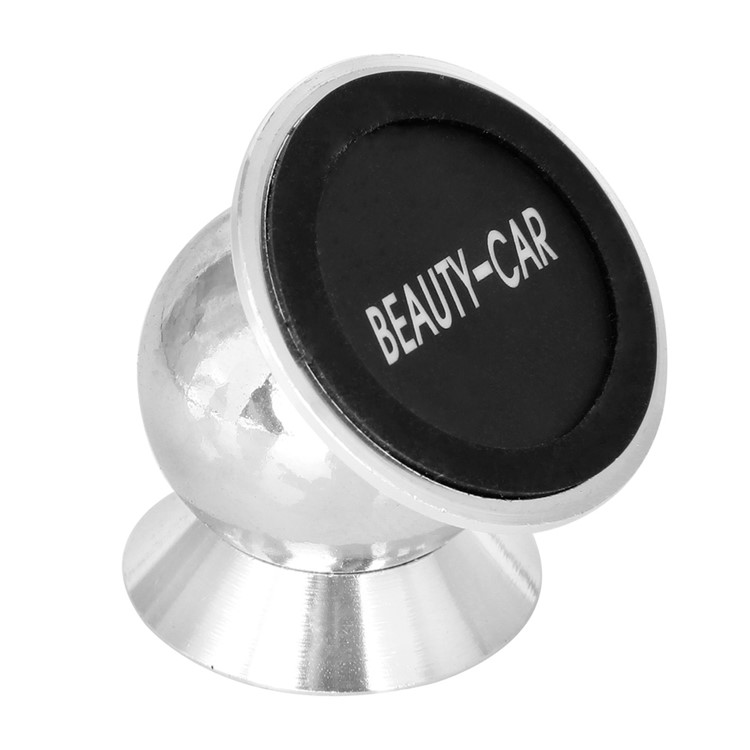 Mini Universal 360-Degree Rotary Magnetic Car Mount Kit for iPhone Samsung Phones - Silver-6