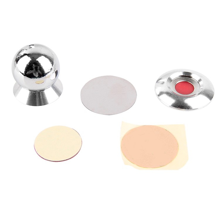 Mini Universal 360-Degree Rotary Magnetic Car Mount Kit for iPhone Samsung Phones - Silver-9