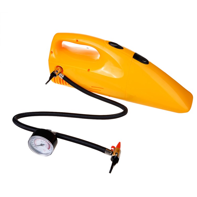 Car Vacuum Cleaner and Tire Inflator Dual-use Super Suction 4M Cable - Orange-1