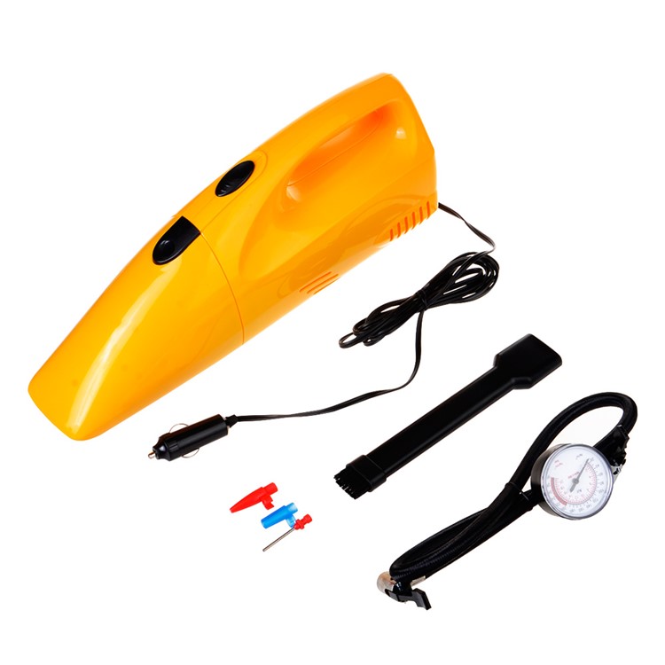 Car Vacuum Cleaner and Tire Inflator Dual-use Super Suction 4M Cable - Orange-12