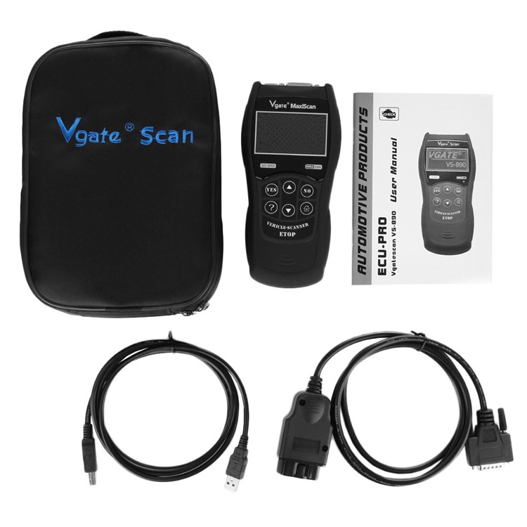 VGATE MaxiScan VS-890 Multi-language Car Trouble Code Reader Scan Tool Auto Diagnostic Tool - Black-19