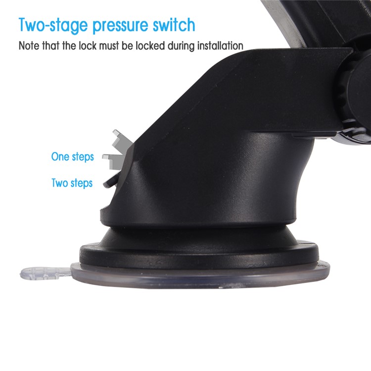 Suction Cup Car Windshield Mount Holder with Telescopic Arm for iPhone 7 Plus, Width: 55-85mm-4