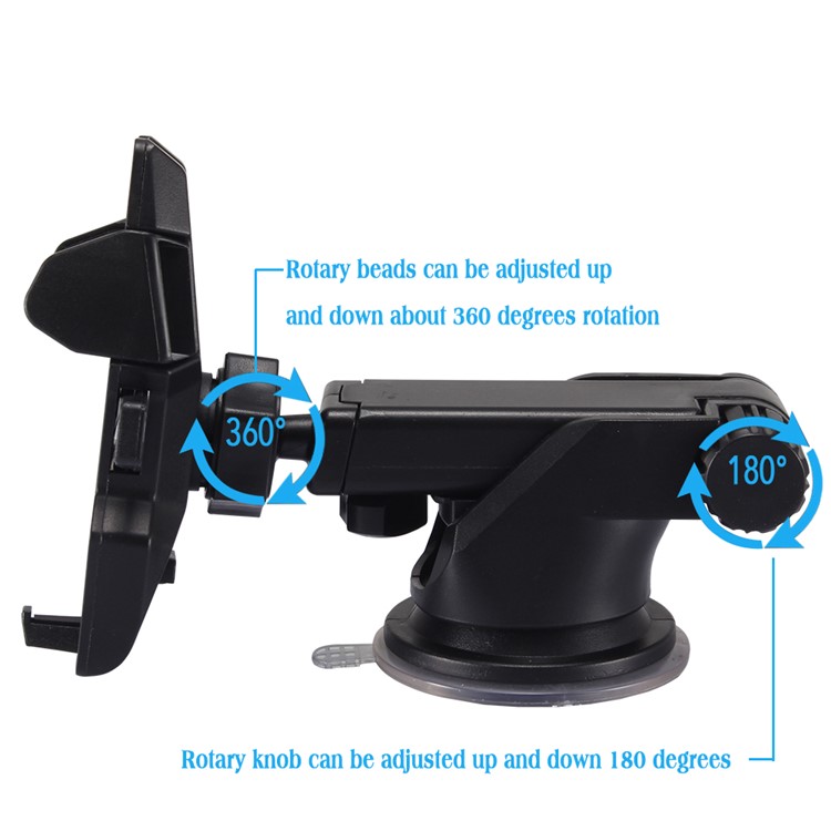 Suction Cup Car Windshield Mount Holder with Telescopic Arm for iPhone 7 Plus, Width: 55-85mm-5