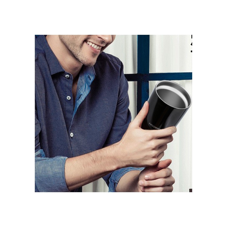 JOYROOM CY156 650ML Double Wall Vacuum Insulated Tumbler Car Cup Water Coffee Mug - Black-3