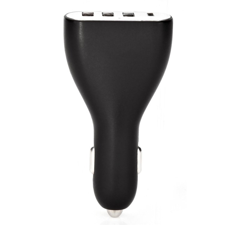 QC 3.0 Quick Charge 3-USB + Type-C port Car Charger for Phones and Tablets - White-3