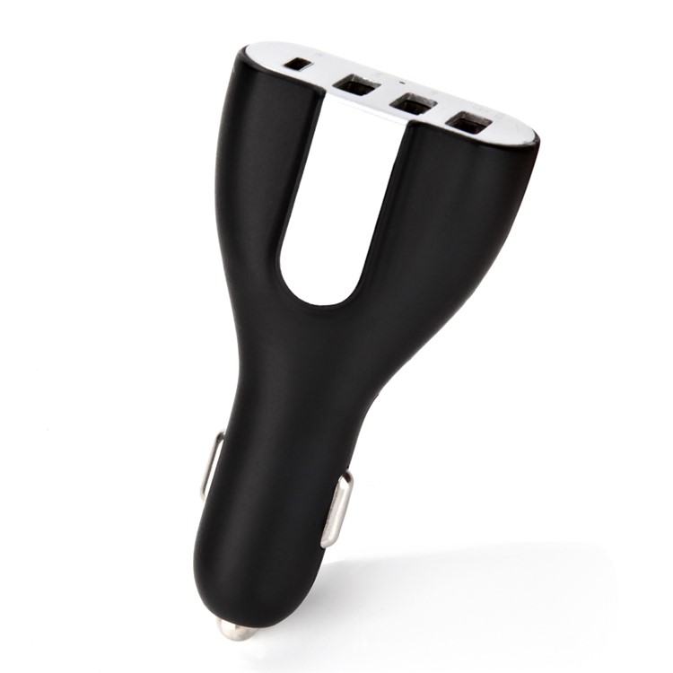 QC 3.0 Quick Charge 3-USB + Type-C port Car Charger for Phones and Tablets - White-5
