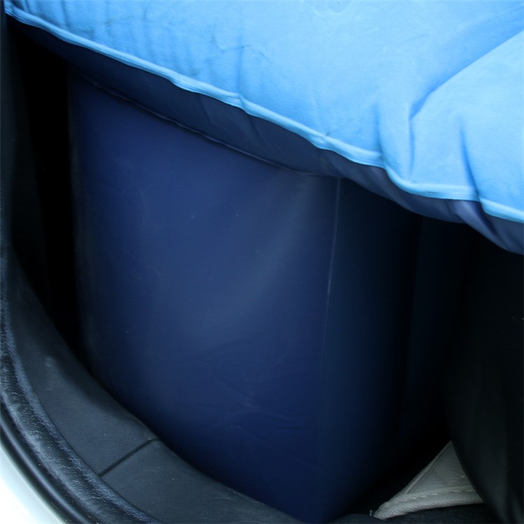 Multifunctional Inflatable Car Mattres Travel Air Bed Camping Car Back Seat with Two Pillows - Blue-12