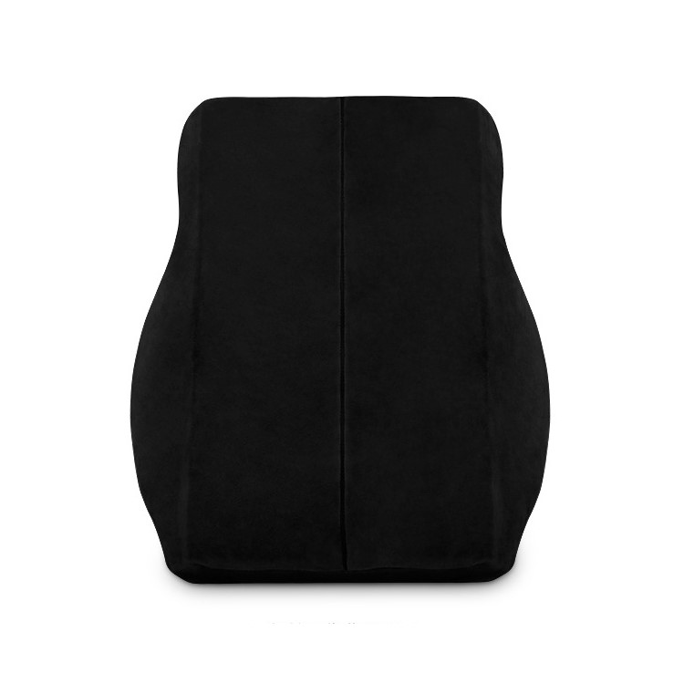 UK Flag Pattern Memory Foam Car Auto Chair Seat Back Cushion - Grey / Black-3