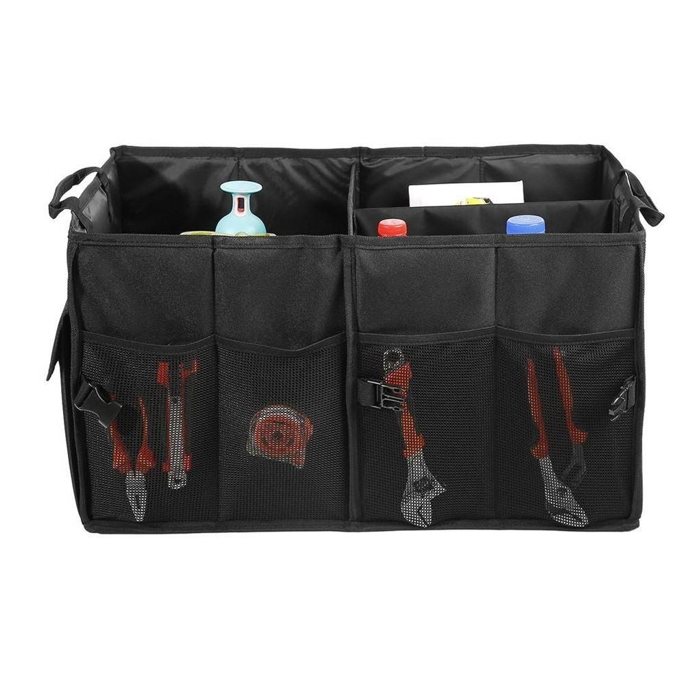 Multipurpose Folding Flat Trunk Storage Organizer Car Trunk Storage Box - Black-9