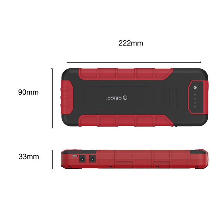 ORICO CS3-BK 18000mAh Portable Car Jump Starter Multi-function Booster Power Bank - Black-5
