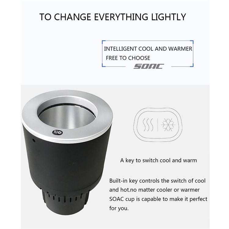 Easy Operation Lightweight Vehicle-mounted Double Mode Cold and Hot Cup Holder for Travel, Trip etc.-10