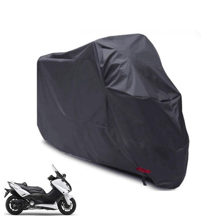 Motorcycle Motorbike Cover Waterproof Outdoor Protection Heavy Duty Rain Dust Moped Scooter Cover, Size: XXL - Black-1