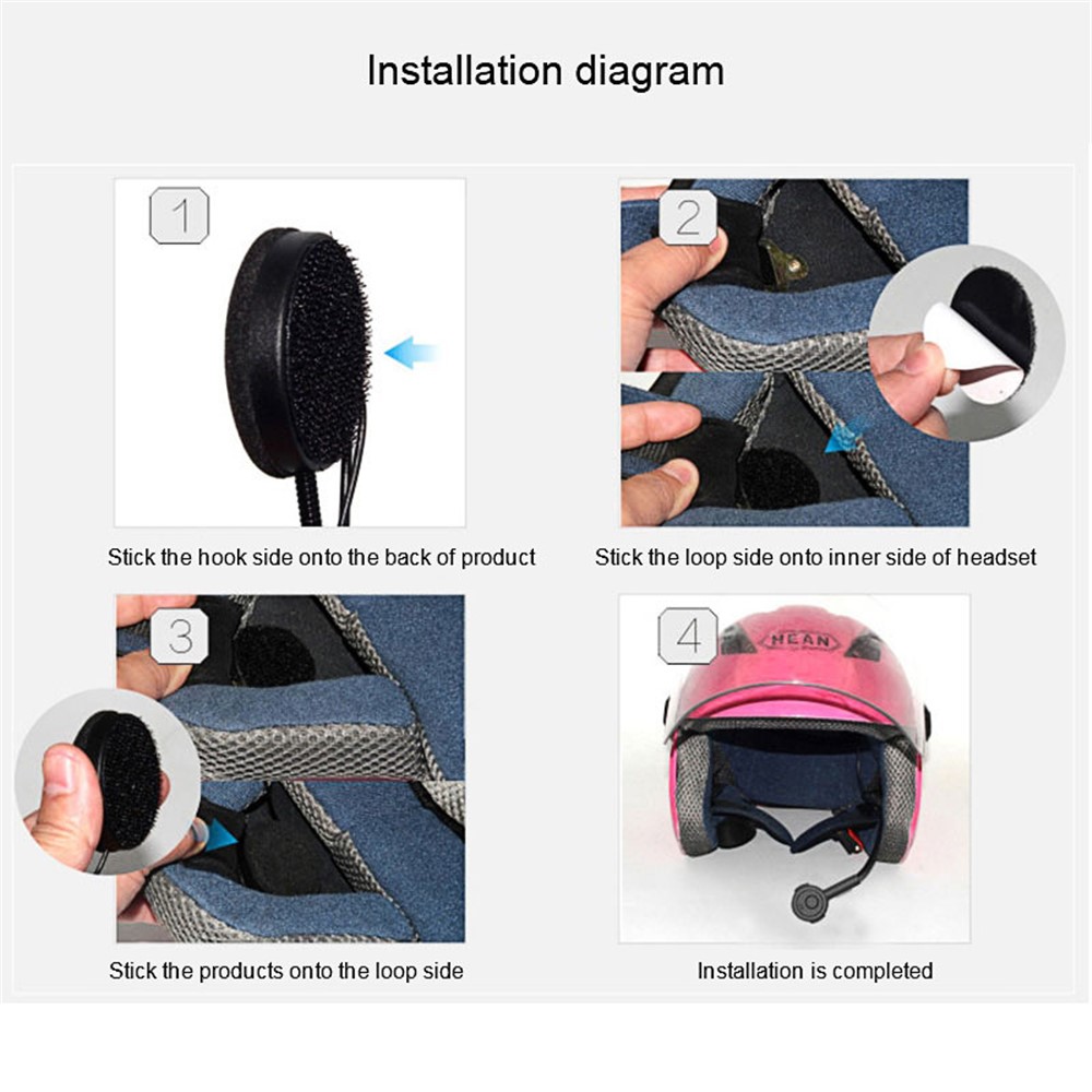 Wireless Bluetooth Headset Motorcycle Helmet Handsfree Headphone-10