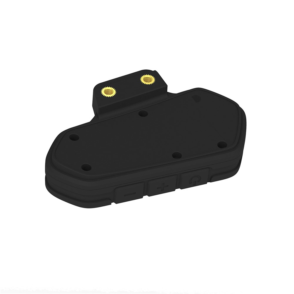 Motorcycle Helmet Bluetooth Headset Intercom with FM Radio Motorbike Walkie Talkie - All Black-4