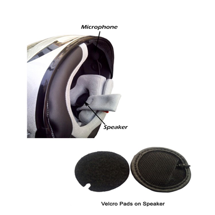 D2 500m Bluetooth Motorbike Helmet Intercom FM Radio GPS Bluetooth 3.0 Motorcycle Intercom - Black-11