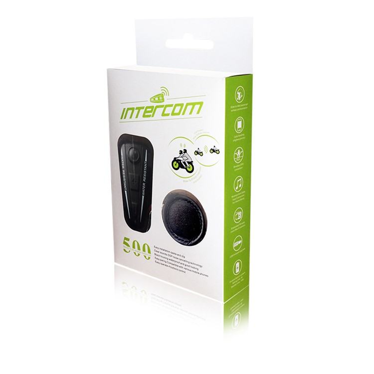 D2 500m Bluetooth Motorbike Helmet Intercom FM Radio GPS Bluetooth 3.0 Motorcycle Intercom - Black-9