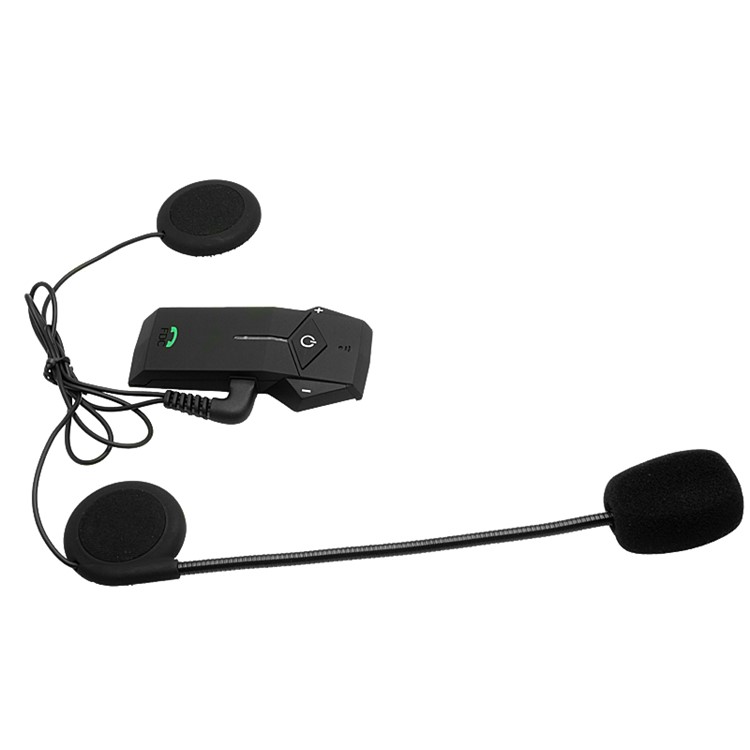 FDC 1000m Motorcycle Motorbike Helmet Bluetooth Intercom Headset Support NFC Tech - Black-10
