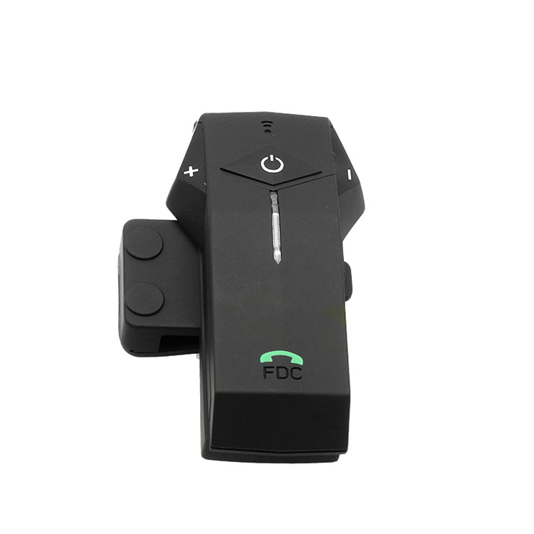 FDC 1000m Motorcycle Motorbike Helmet Bluetooth Intercom Headset Support NFC Tech - Black-17
