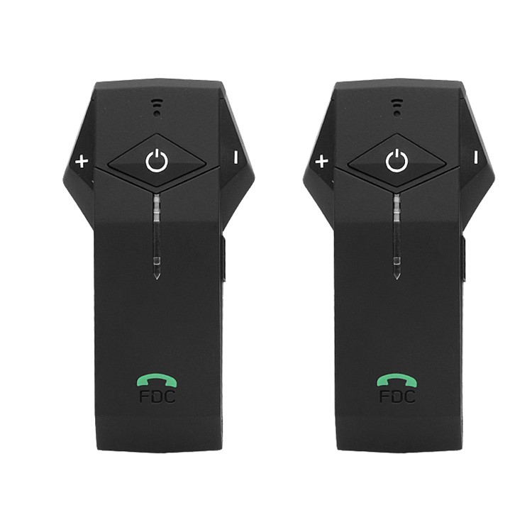 FDC 1000m Motorcycle Motorbike Helmet Bluetooth Intercom Headset Support NFC Tech - Black-2