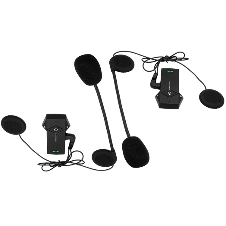 FDC 1000m Motorcycle Motorbike Helmet Bluetooth Intercom Headset Support NFC Tech - Black-7