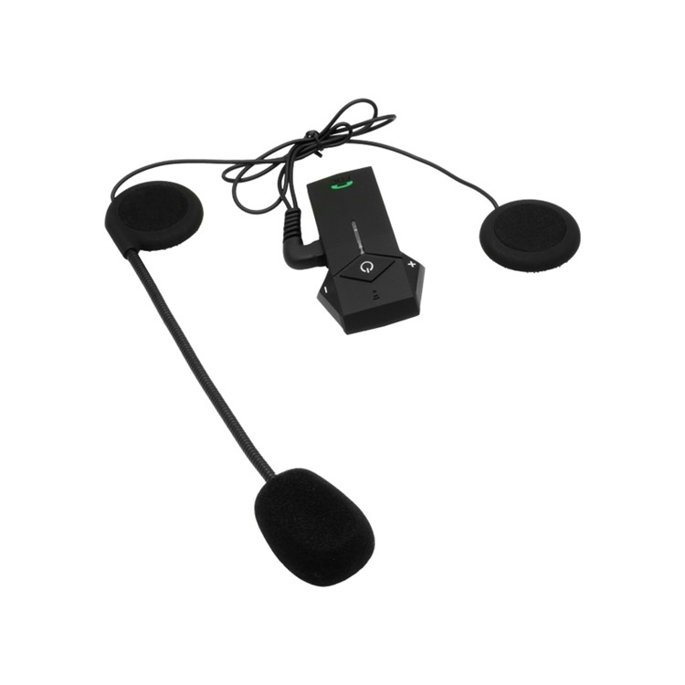 FDC 1000m Motorcycle Motorbike Helmet Bluetooth Intercom Headset Support NFC Tech - Black-9