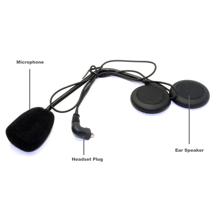 T-COMVB 800m Motorcycle/Ski Helmet Bluetooth Headphone Wireless Earphone Intercom Kit - Black-39