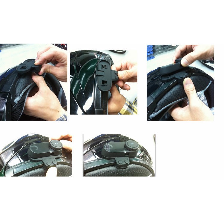 T-COMVB 800m Motorcycle/Ski Helmet Bluetooth Headphone Wireless Earphone Intercom Kit - Black-42