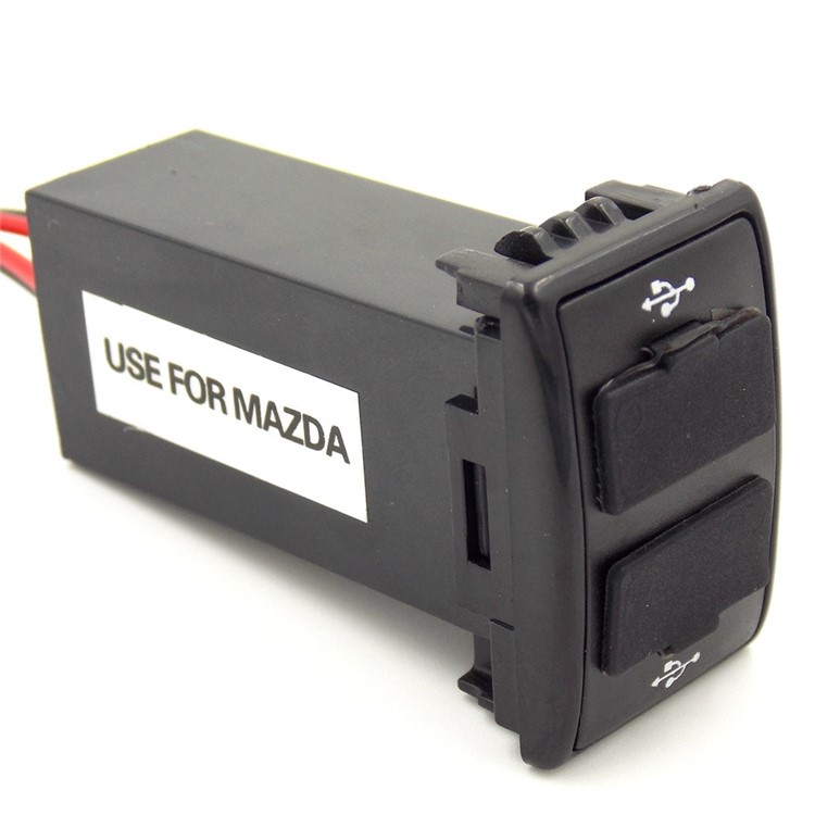 2 1a Dual Usb Ports Car Usb Socket Port For Mazda Cars Tvc Mall Com