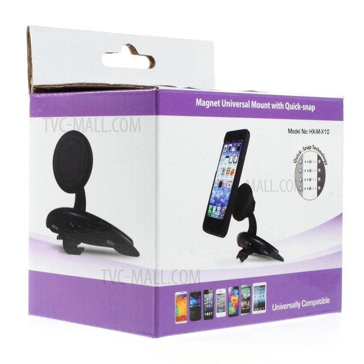 HX-M-X10 Universal CD Slot Smartphone Car Mount Holder Cradle for iPhone 6 Plus Samsung Galaxy S5 G900, Max Width: 113mm-7