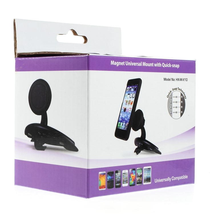 HX-M-X10 Universal Car CD Slot Mount Holder Stand Cradle for iPhone 5s Samsung Galaxy S5 mini G800, Width: 50 - 73mm-10