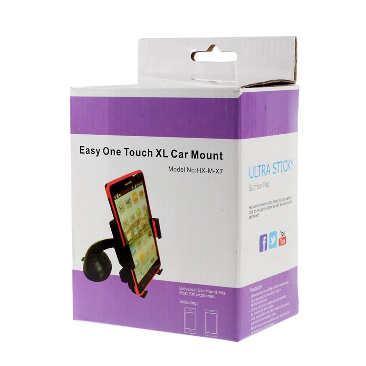 Suction Cup Car Mount Holder w/ Swivel Ball-head for iPhone 6 Plus Samsung Galaxy Note 4, Width: 60-90mm-11