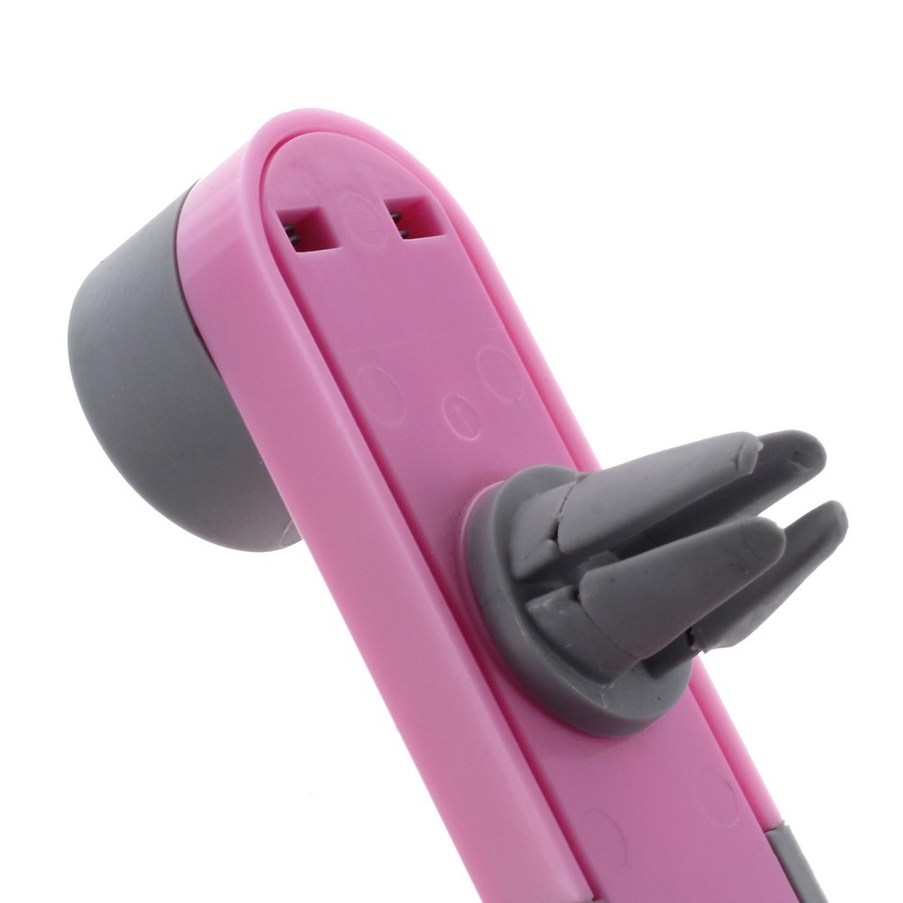 Porta di Montaggio Dell'aria Per Auto Con Cradle Rotante Per Iphone, Samsung, HTC, LG, Sony, Larghezza: 52-90mm - Rosa-5