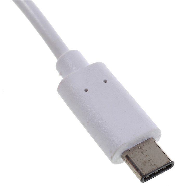 USB-адаптер Типа 3.1 С Двумя Портами USB 2.0 + SD / TF-кард-ридер - Белый-3