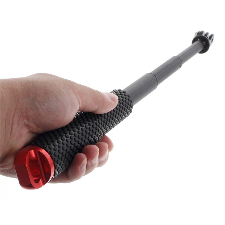 Red Extendable Self-portrait Handheld Monopod with Tripod Adapter for GoPro Hero 4 3+ 3 2 1-3