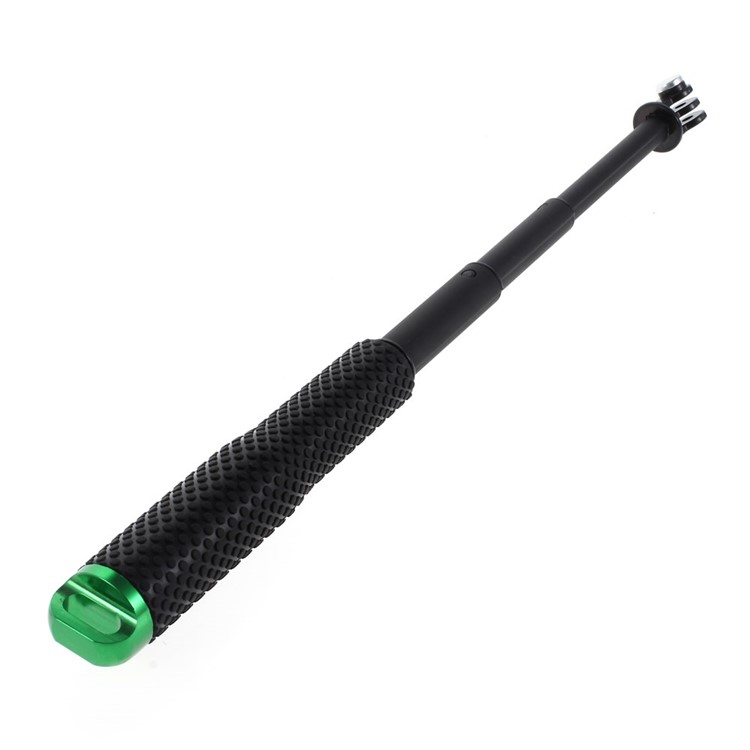 Green Extendable Self-portrait Handheld Monopod with Tripod Adapter for GoPro Hero 4 3+ 3 2 1-2