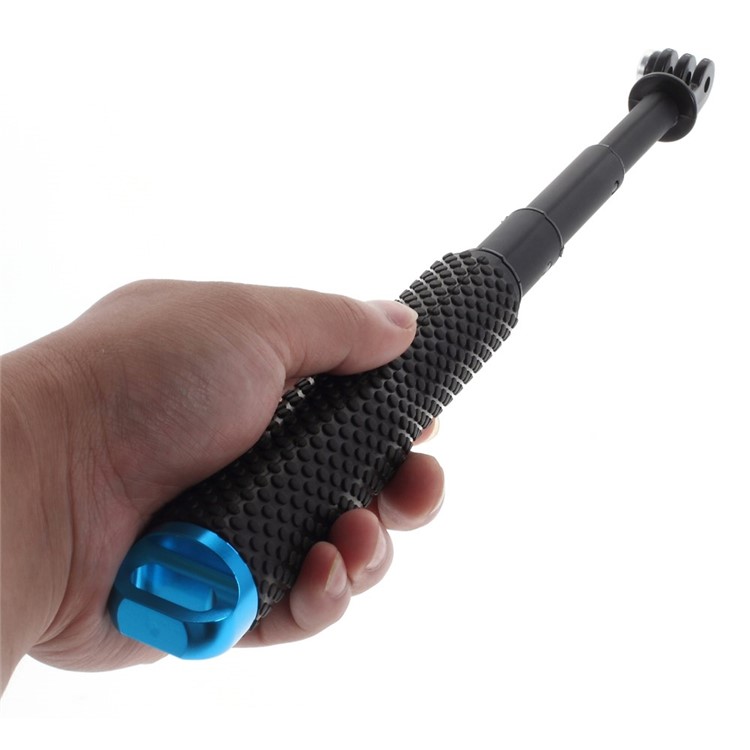 Blue Extendable Self-portrait Handheld Monopod with Tripod Adapter for GoPro Hero 4 3+ 3 2 1-3