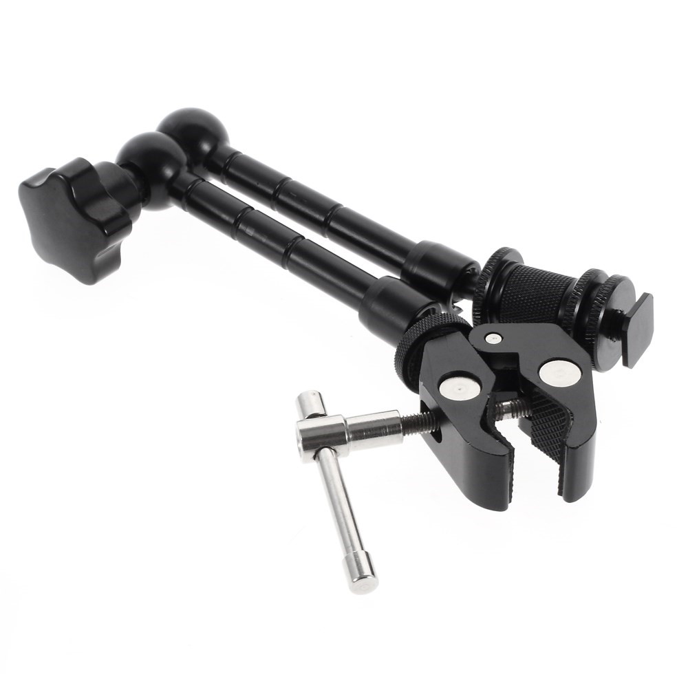 11 inches Magic Friction Arm + Super Clamp Claws Clip + Adapter for Camera Camcorder / LCD / LED light / DSLR Rig-2