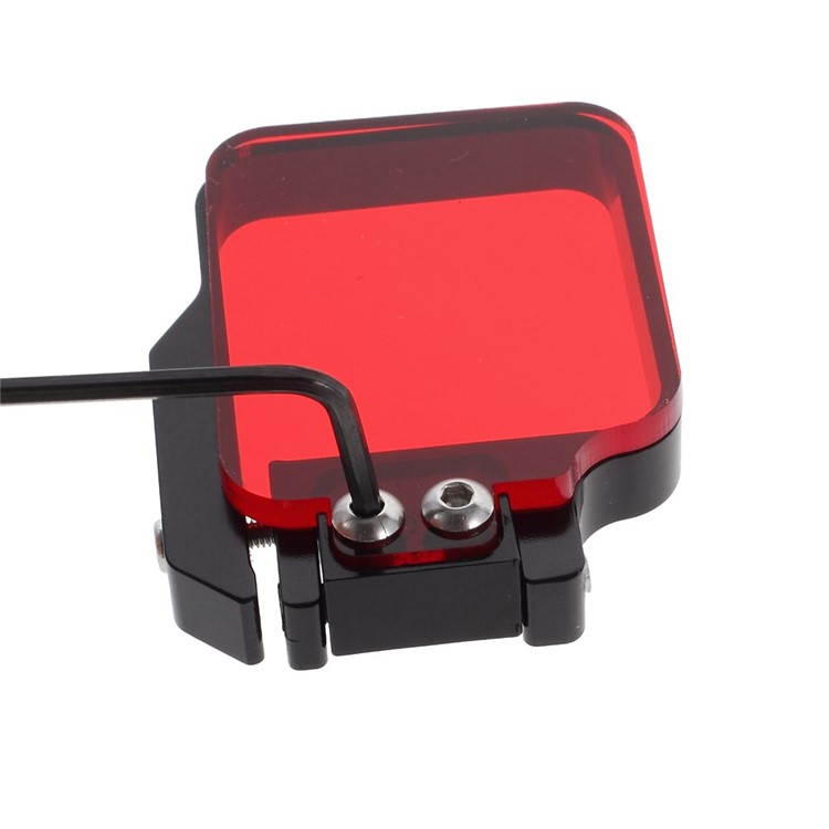 Red Diving Filter Standard Housing Scuba Accessory for GoPro Hero 4 and Hero 3+-2