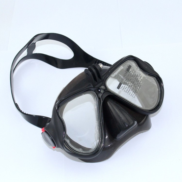 Diving Mask Scuba Goggles Glasses with Camera Mount for GoPro Hero 4/3+/3/2/1 SJ4000/SJ5000 - Black-2