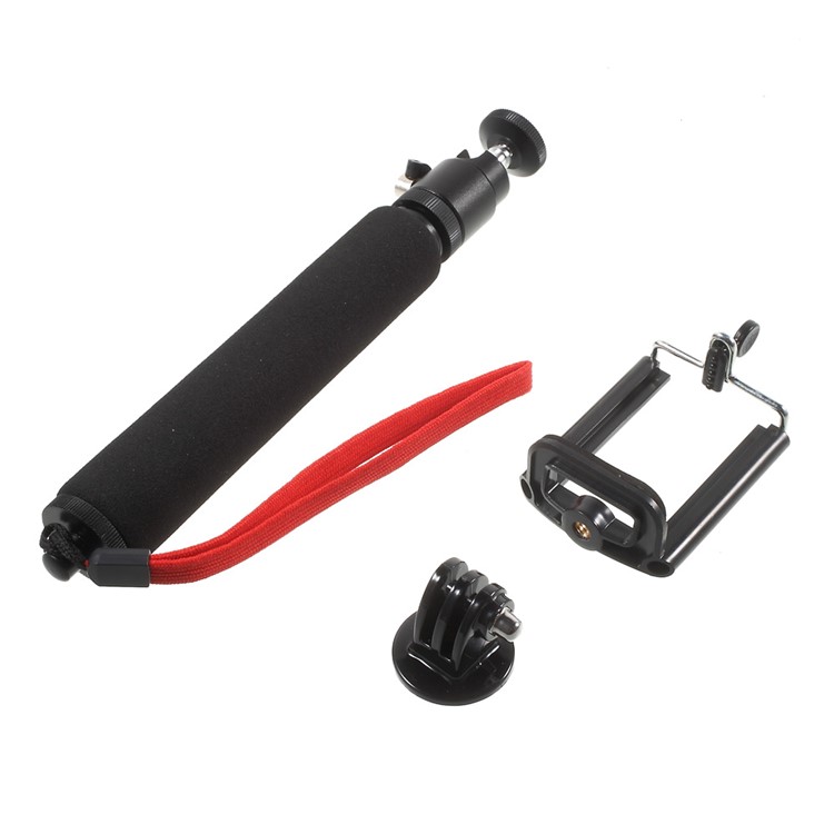Monopod Extensible Del Selfie Con El Adaptador Del Trípode + Abrazadera Del Teléfono Para El Iphone 6 Teléfonos Móviles De Samsung S6 Cámaras Gopro Del Héroe-11