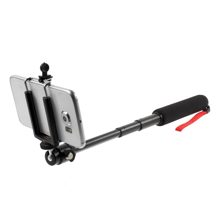 Monopod Extensible Del Selfie Con El Adaptador Del Trípode + Abrazadera Del Teléfono Para El Iphone 6 Teléfonos Móviles De Samsung S6 Cámaras Gopro Del Héroe-3