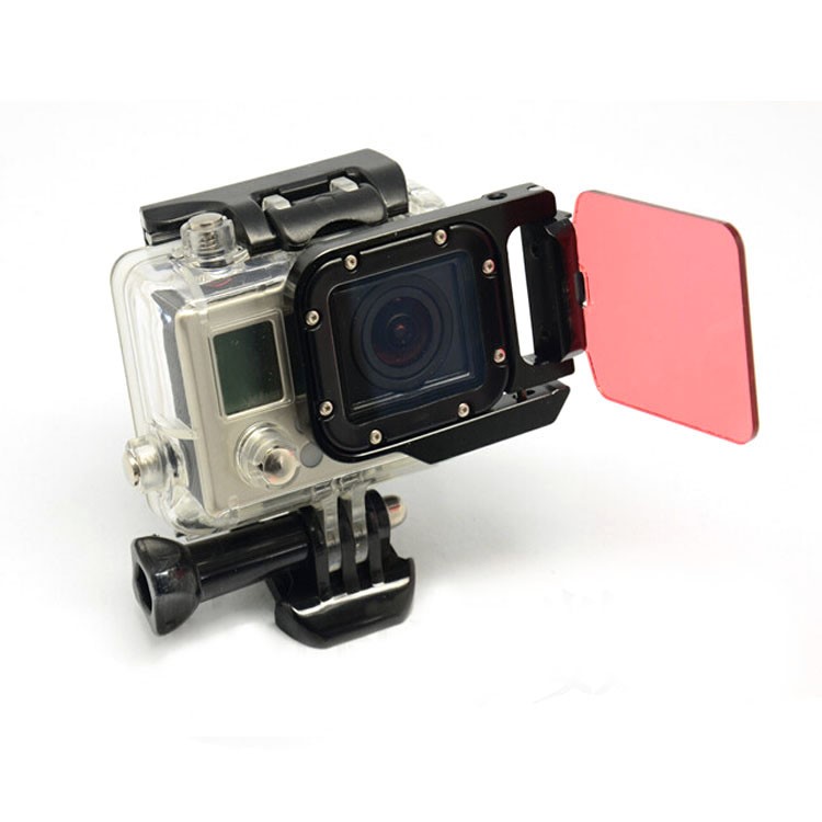 Underwater Diving Filter Lens with Metal Frame for GoPro Hero 3 - Red Color-11