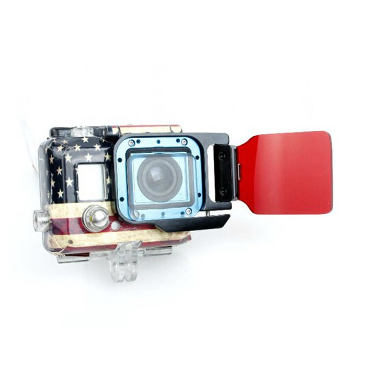 Underwater Diving Filter Lens with Metal Frame for GoPro Hero 3 - Red Color-2