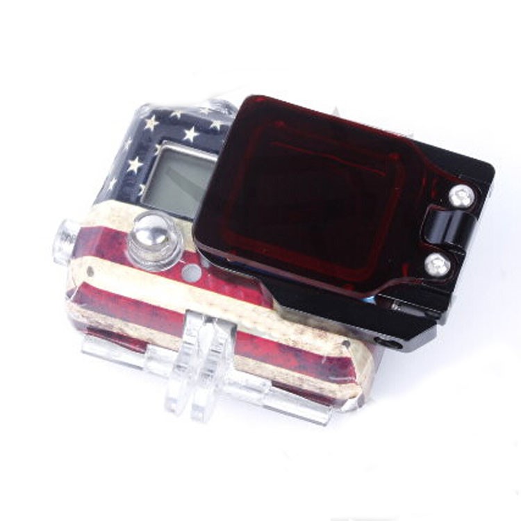 Underwater Diving Filter Lens with Metal Frame for GoPro Hero 3 - Red Color-3