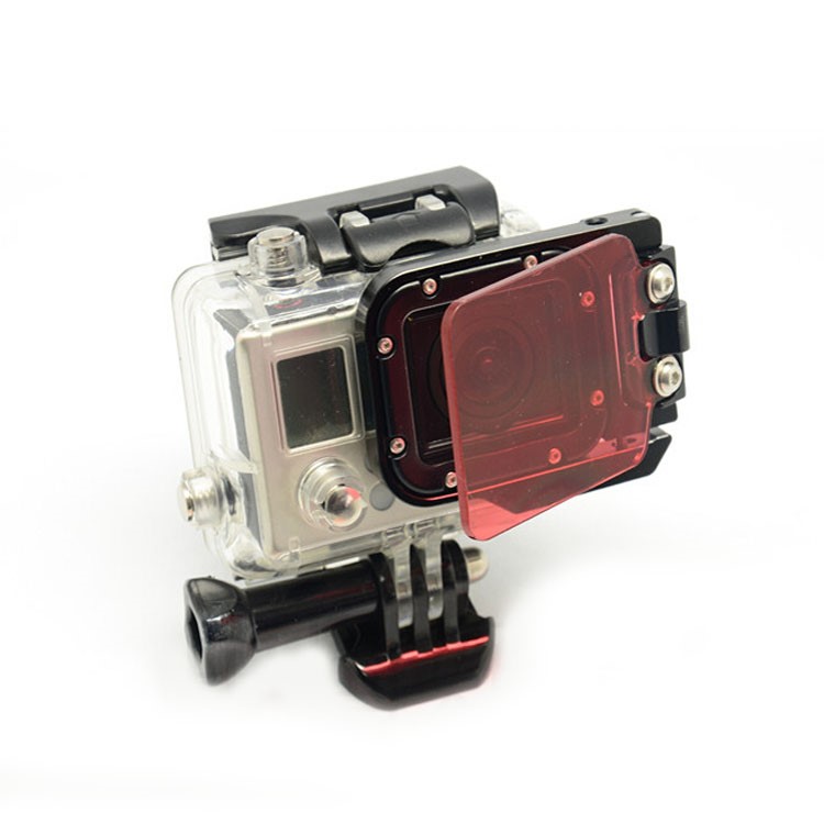 Underwater Diving Filter Lens with Metal Frame for GoPro Hero 3 - Red Color-6