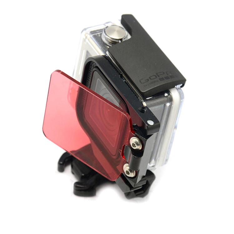 Underwater Diving Filter Lens with Metal Frame for GoPro Hero 3 - Red Color-7