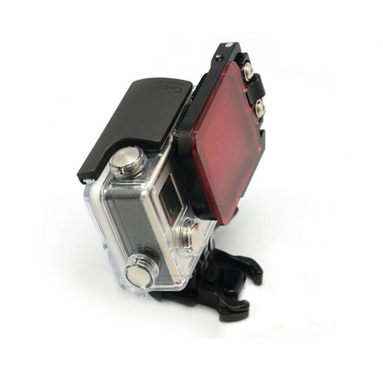 Underwater Diving Filter Lens with Metal Frame for GoPro Hero 3 - Red Color-8