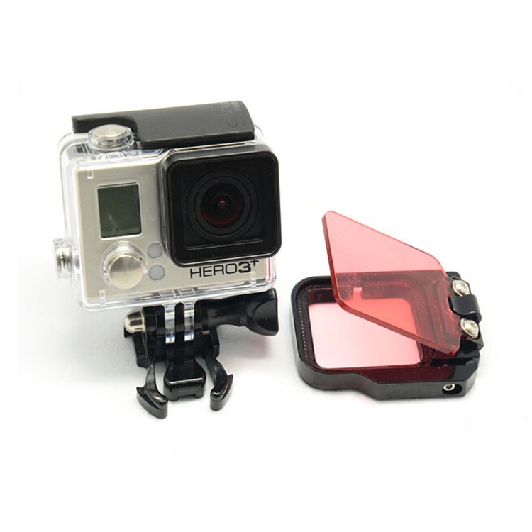 Underwater Diving Filter Lens with Metal Frame for GoPro Hero 3 - Red Color-9