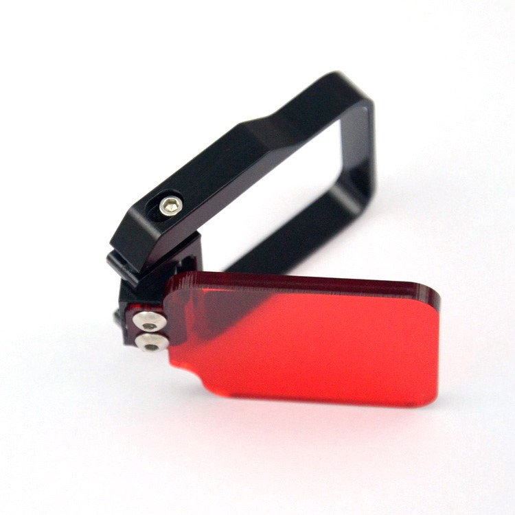 Metal Frame Underwater Diving Filter Lens Cover for GoPro Hero 4/3+ - Black / Red-5