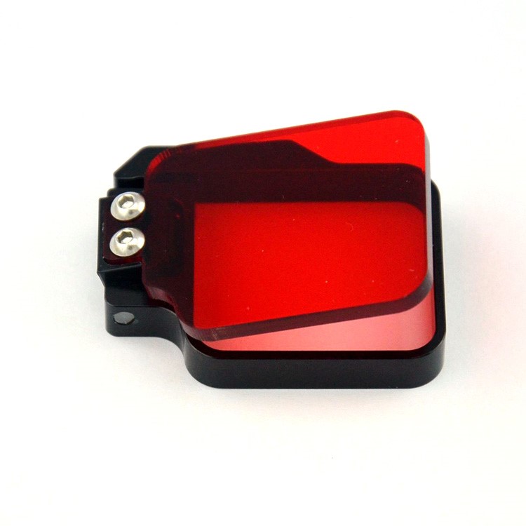 Metal Frame Underwater Diving Filter Lens Cover for GoPro Hero 4/3+ - Black / Red-6